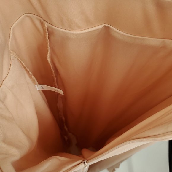 Lulu's Heavenly Hues Blush Plunge Maxi Dress S Blush Pink - Picture 7 of 16